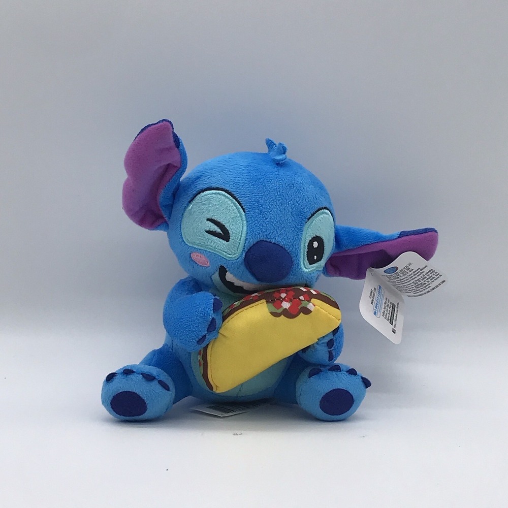 NWT Disney Lilo & Stitch, STITCH with Taco Feed Me Series 7" Plush 2083KM01